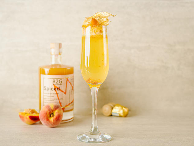 Spiced Peach Bellini